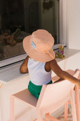 Acorn Kids - Peach Terry Towelling Bucket Hat