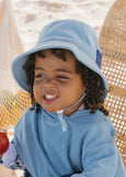 Acorn Kids - Terry Towling Bucket Hat - Mid Blue