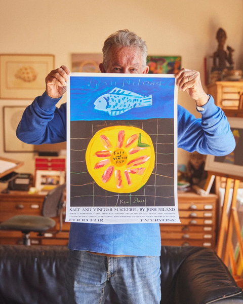 Food For Everyone - A3 Print - Salt and Vinegar Fish by Ken Done and Josh Niland