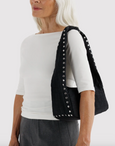 Baggu - Small Nylon Meringue Bag - Studs - Black - PRE-ORDER FOR SHIPPING AFTER MONDAY OCTOBER 12TH*