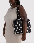 Baggu - Everyday Cloud Bag - Black And Cream - Polka Dot - PRE-ORDER FOR SHIPPING AFTER MONDAY OCTOBER 12TH*