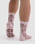 Baggu - Crew Sock - Paisley Pink - PRE-ORDER FOR SHIPPING AFTER MONDAY OCTOBER 12TH*