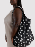 Baggu - Big Baggu - Silver Metallic Polka Dot - *PRE-ORDER FOR SHIPPING AFTER MONDAY OCTOBER 12TH*