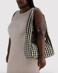 Baggu - Nylon Meringue Bag - Black and Cream Gingham - PRE-ORDER FOR SHIPPING AFTER MONDAY OCTOBER 12TH*