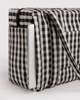 Baggu - Small Cloud Carry On - Black and Cream Gingham