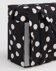 Baggu - Small Cloud Carry On - Black and Cream Polka Dot - *PRE-ORDER FOR SHIPPING AFTER MONDAY OCTOBER 12TH*