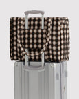 Baggu - Small Cloud Carry On - Blurred Gingham Brown