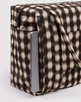 Baggu - Small Cloud Carry On - Blurred Gingham Brown