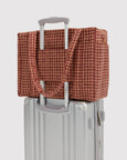 Baggu - Small Cloud Carry On - Tan Houndstooth