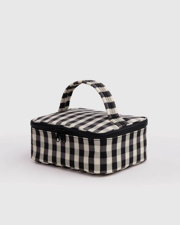 Baggu - Small Cosmetic Case - Black and Cream Gingham