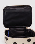 Baggu - Small Cosmetic Case - Cream and Black Polka Dot