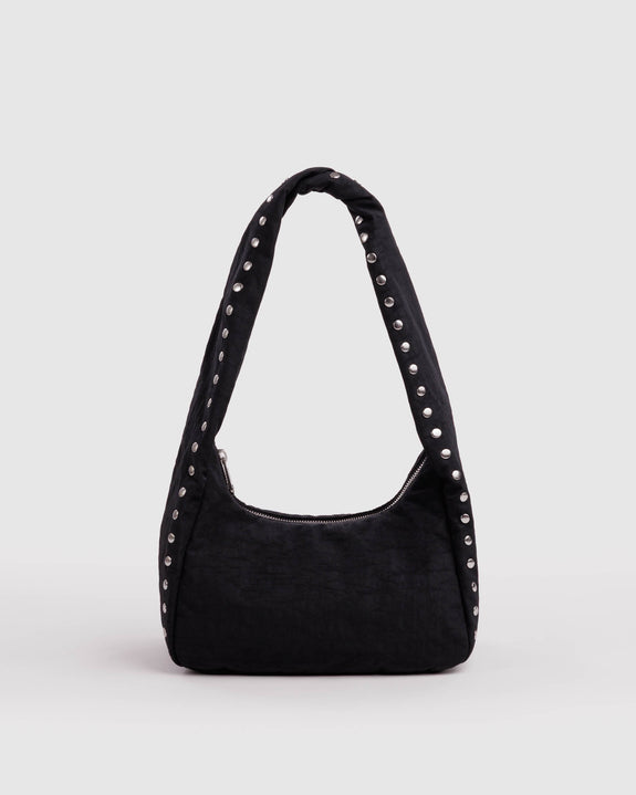 Baggu - Small Nylon Meringue Bag - Studs - Black - PRE-ORDER FOR SHIPPING AFTER MONDAY OCTOBER 12TH*