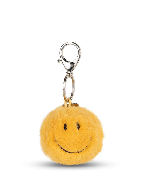 Bon Ton Toys - Smiley Keychain ECO Fuzzy Bright - Yellow