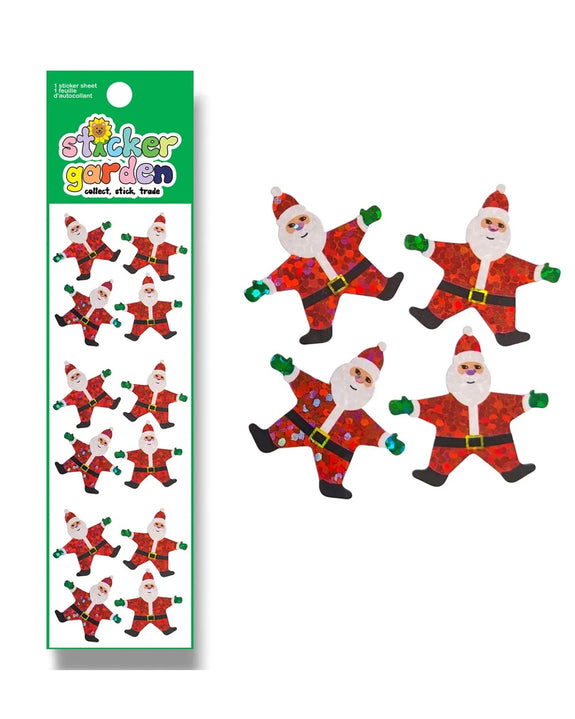 Sticker Garden - Sparkle Santa Christmas Stickers