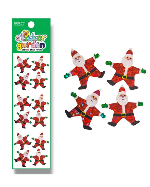 Sticker Garden - Sparkle Santa Christmas Stickers