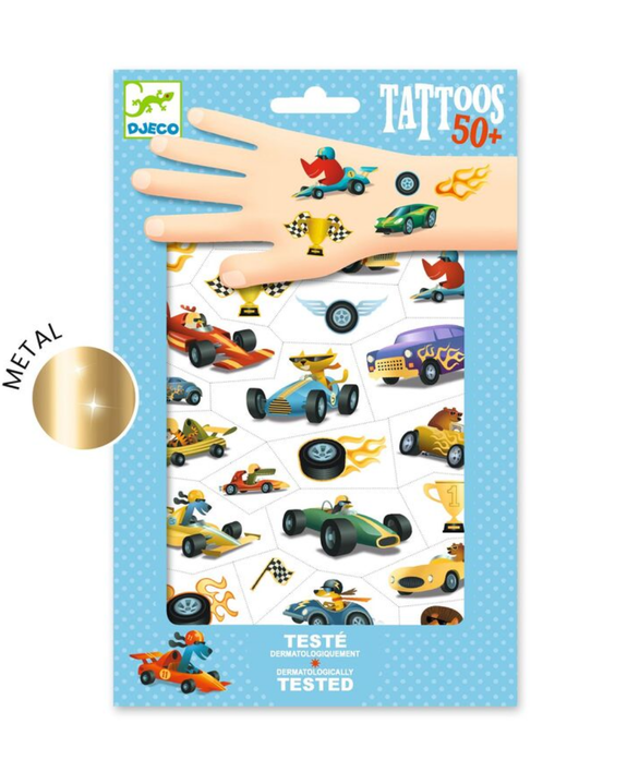 Djeco - Speedsters Temporary Tattoos