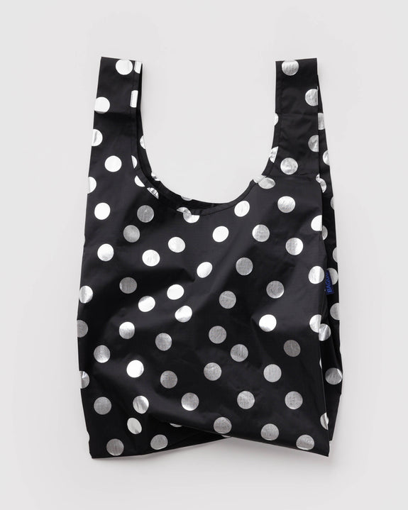Baggu - Standard - Silver Metallic Polka Dot - *PRE-ORDER FOR SHIPPING AFTER MONDAY OCTOBER 12TH*