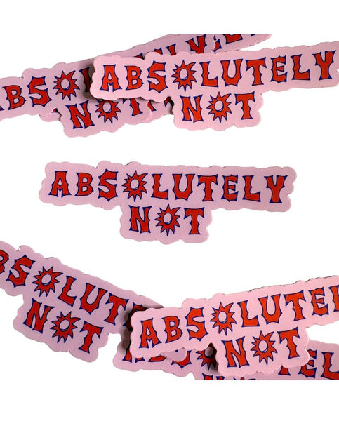 Carla Adams - Absolutely Not Vinyl Sticker