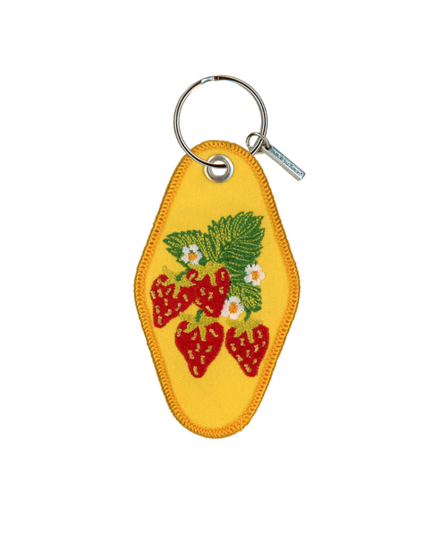Patch Ya Later - Strawberry - Embroidered Keychain