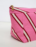 Mosey Me - Raspberry Stripe Cosmetic Case