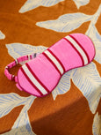 Mosey Me - Raspberry Stripe Eye Mask