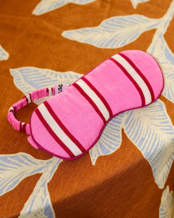 Mosey Me - Raspberry Stripe Eye Mask