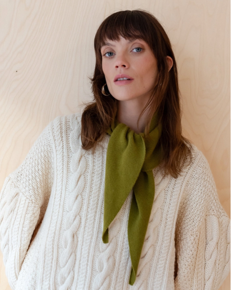 TBCo - Merino Triangle Scarf - Olive