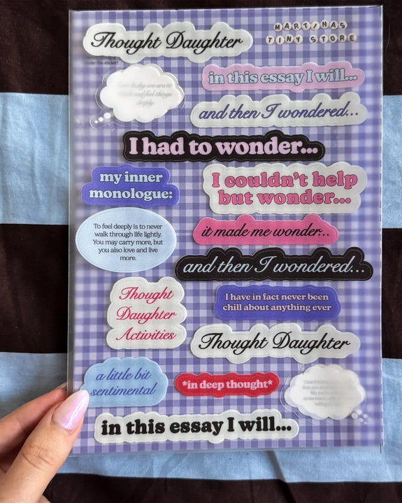 Martina's Tiny Store - Thought Daughter Stickersheet
