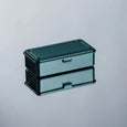 Toyo - Trunk Shape Steel Stackable Toolbox T-190 - Antique Green