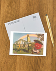 Found Image Press - Happy Vegetables Walking Postcard