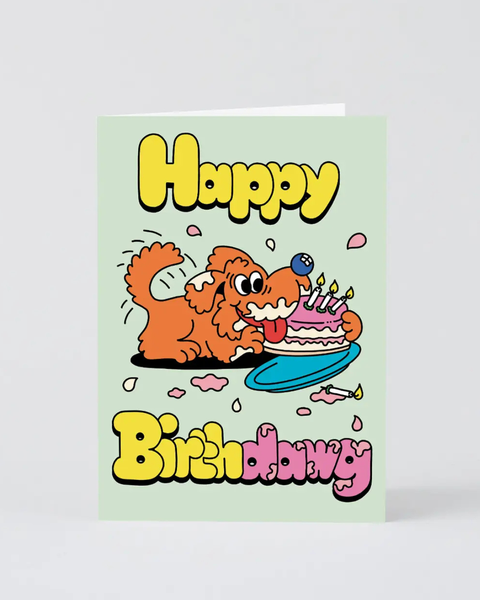 Wrap - Greetings Card - Happy Birthdawg
