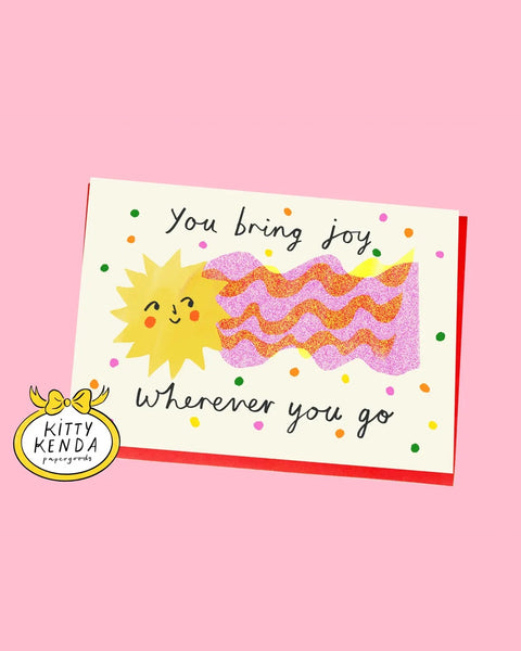 Kitty Kenda Papergoods - You Bring Joy Star Greeting Card
