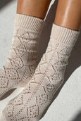 Le Bon Shoppe - Modal Eyelet Socks - Oyster