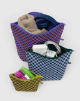 Baggu - Go Pouch Set - Jewel Checks