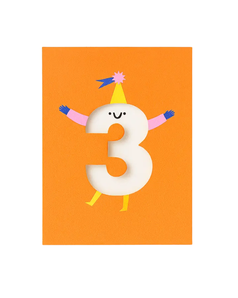 Rumble Cards - Age 3 Die Cut Card