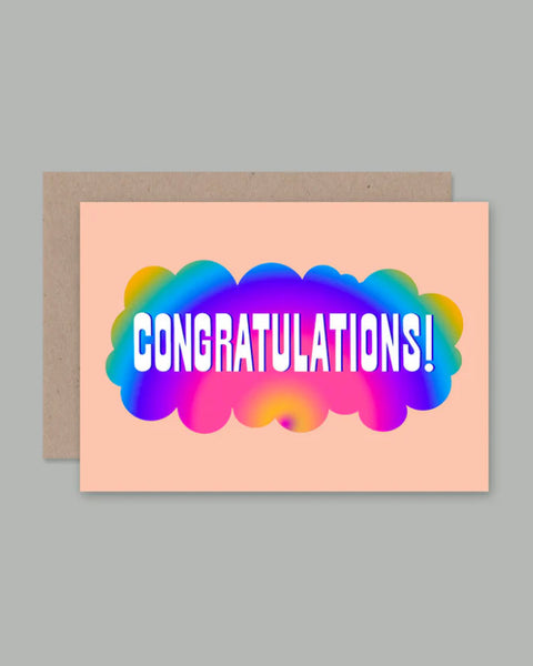 AHD - Greetings Cards - Pink Congratulations