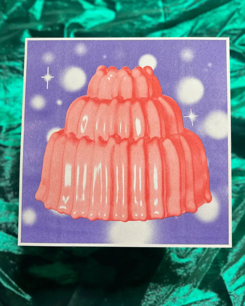 Alex Luciano - Pink Jell-o Risograph Print