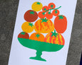 Alice Oehr - Tomato Table Piece Riso Print - A3