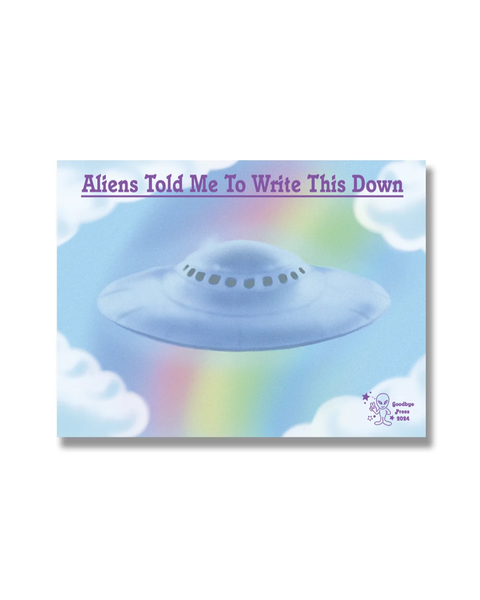 Goodbye Press - Aliens Sticky Note Pad