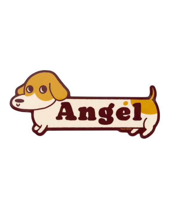Tuesday Bassen - Dachshund Angel Vinyl Sticker