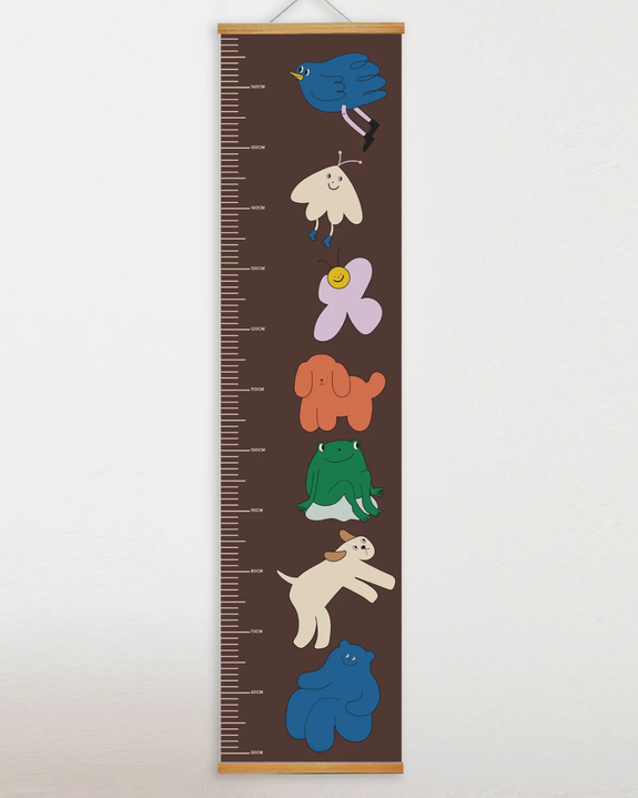 Lori Camarata - Grow With Me Height Chart - Animal Party