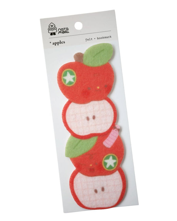 Natamori - Felt Bookmark - Apples