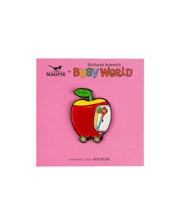 Magpie x Richard Scarry - Enamel Pin - Applecar