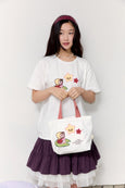 Socks Appeal x Hannah-Michelle Bayley - Embroidered Ladybug Fairy Tote Bag