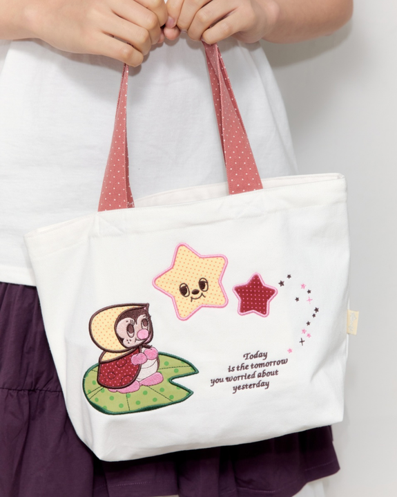 Socks Appeal x Hannah-Michelle Bayley - Embroidered Ladybug Fairy Tote Bag