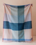 TBCo - Recycled Wool Blanket in Apricot Frame Check