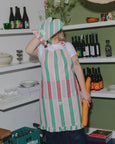 Tarta Gelatina - Long Striped Apron