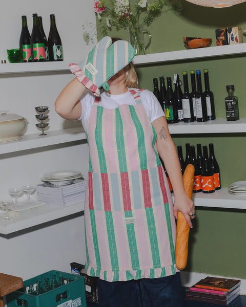 Tarta Gelatina - Long Striped Apron