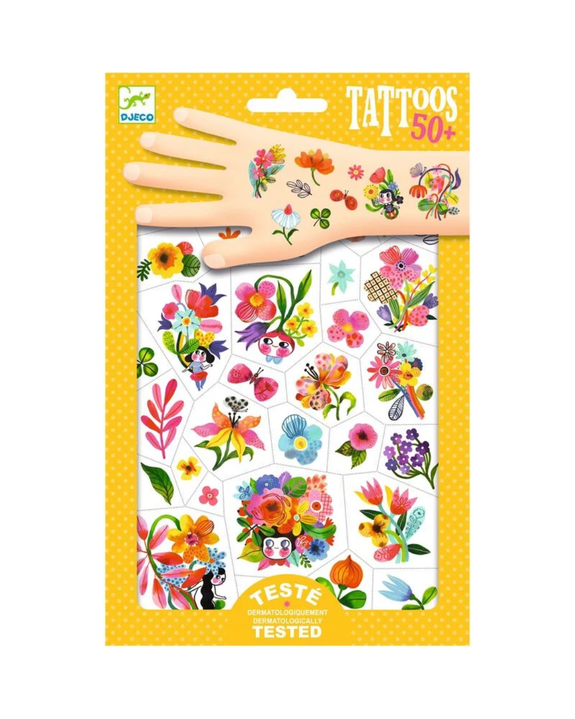 Djeco - Aqua Flor Temporary Tattoos