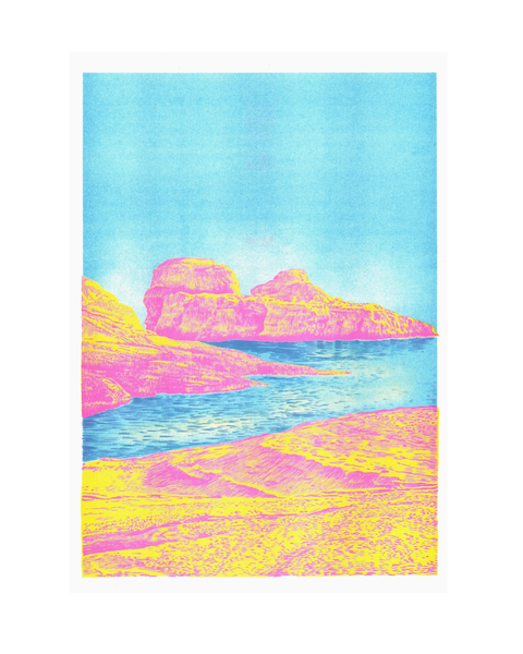 KIBLIND Atelier - Manon Diemer - Heat Rock - A3 Poster